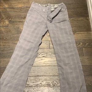Lululemon gray plaid dress pants